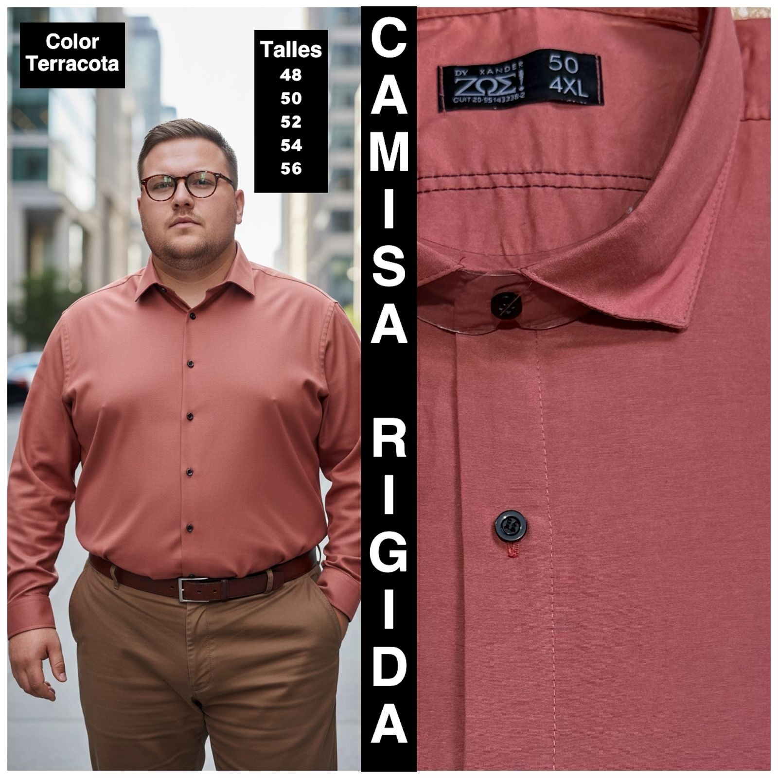 Camisas Lisas Talles Especiales - Imagen 6