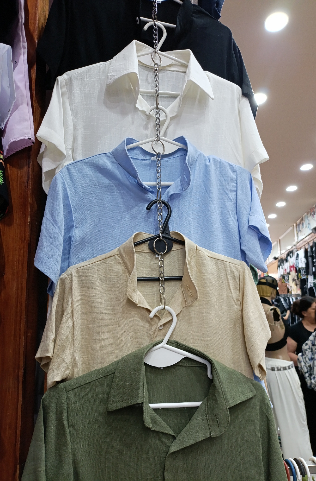Camisas de Lino con Cuello Clásico y Mao - Imagen 2