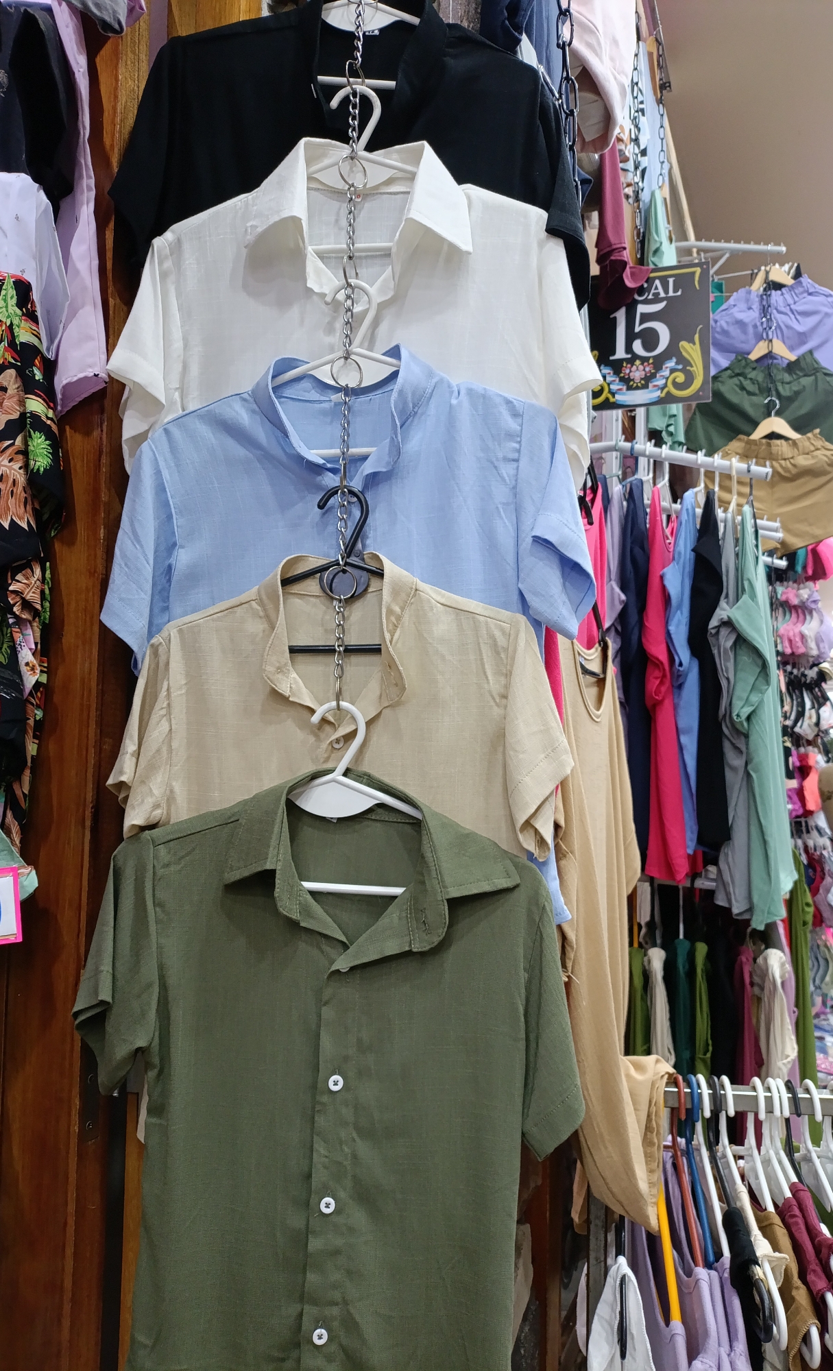 Camisas de Lino con Cuello Clásico y Mao - Imagen 3