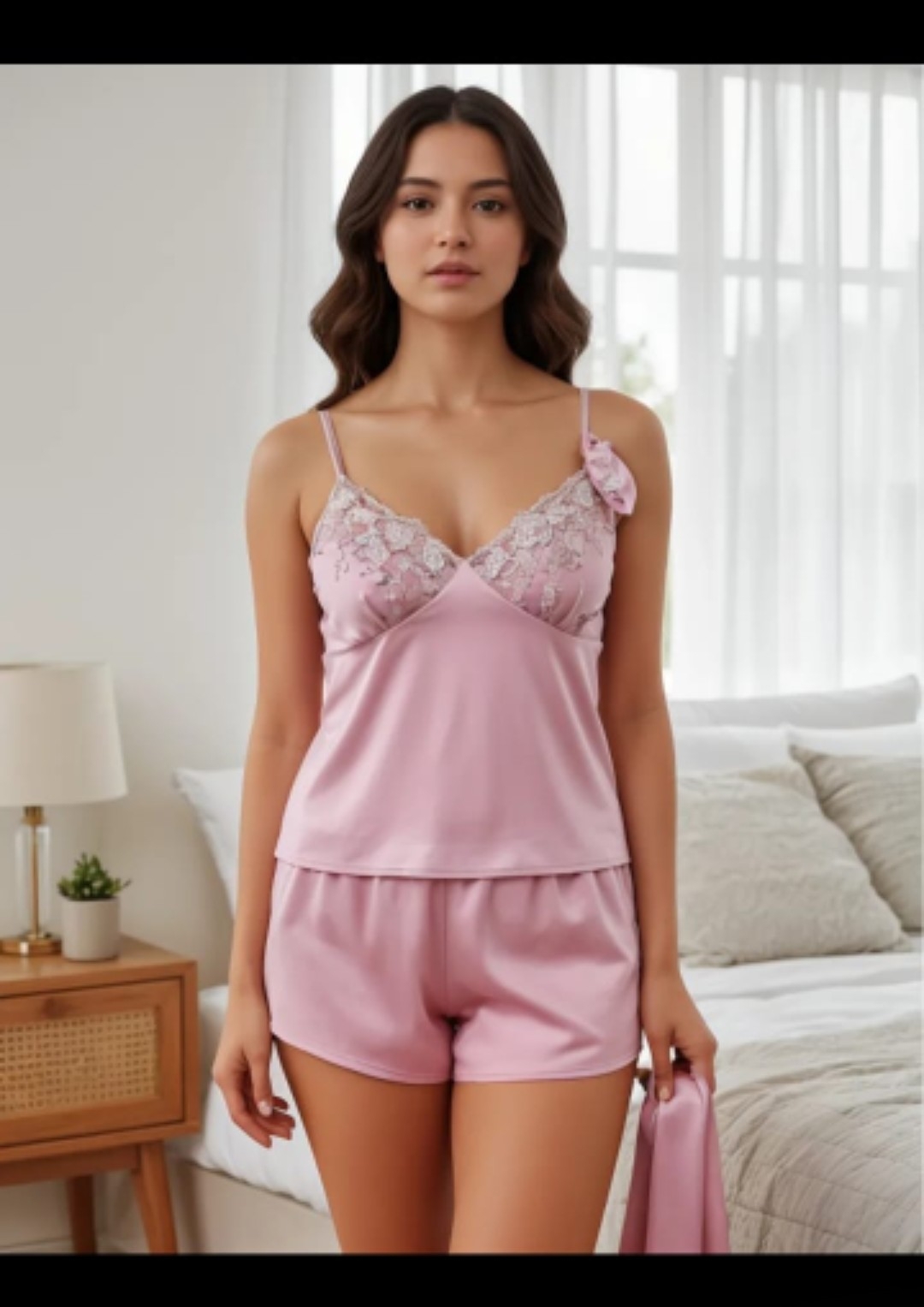 Pijama de Satén 3 Piezas - Imagen 3