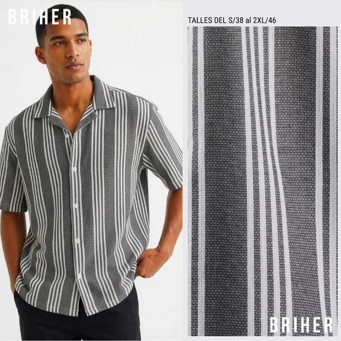 Camisa Crochet Oversize Cuello Abierto y Tejido Liviano