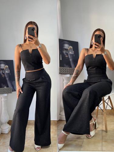 Disponible Conjunto Top y Pantalón Palazo - Miniatura 5