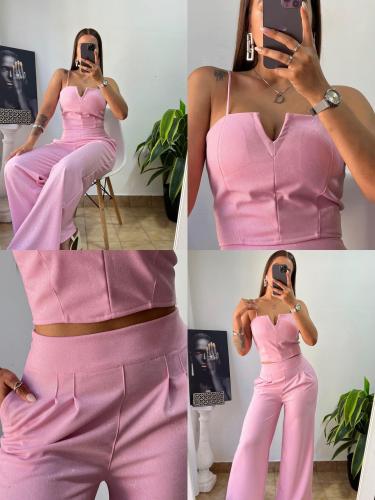 Disponible Conjunto Top y Pantalón Palazo - Miniatura 5