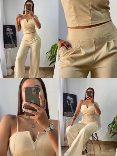 Disponible Conjunto Top y Pantalón Palazo - Miniatura 6