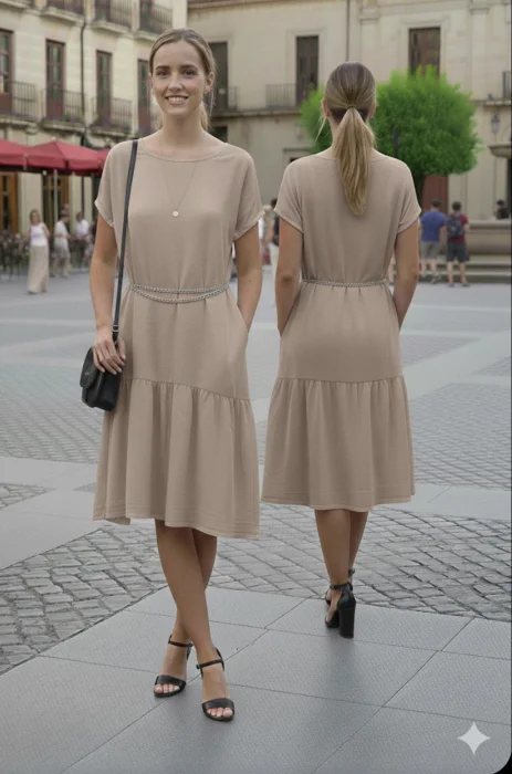 Vestido Lino Liso