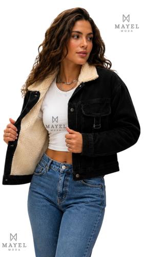 Campera Cargo con Corderito.