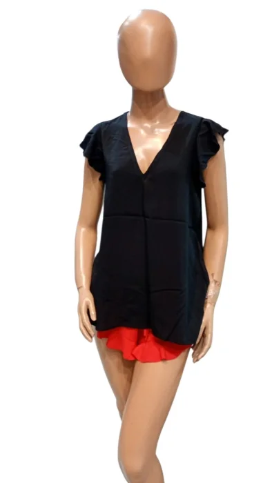 Blusa Fibrana con Volados