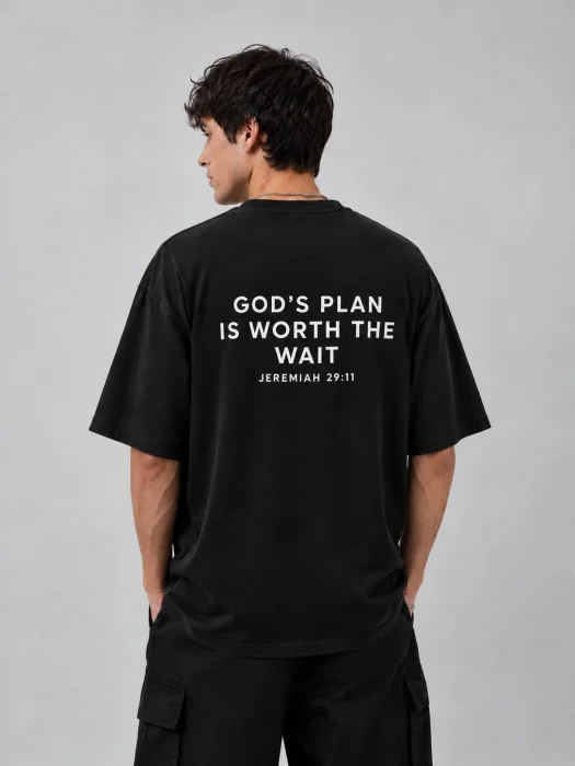 Remera Over Shalom Negro