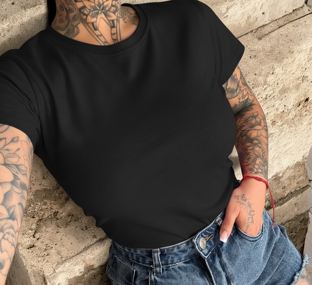 Remera Lisa Algodón Dama - Imagen 2