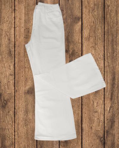 Pantalon Blanco Tiro Alto