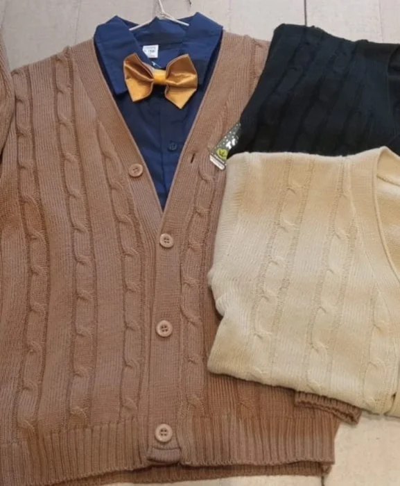 Cardigan Trenza Niños
