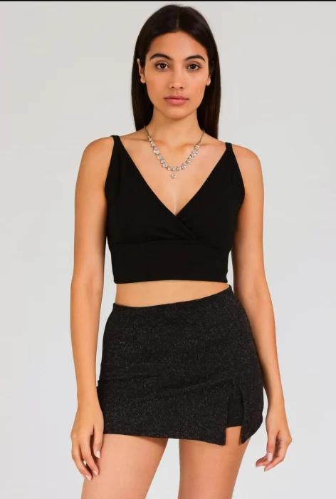 Short  Pollera Scuba Gliter
