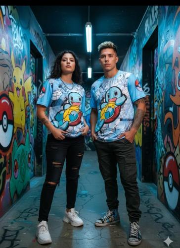 Remeras Spum Pokémon. Squirtle