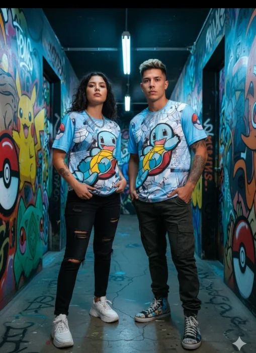 Remeras Spum Pokémon. Squirtle