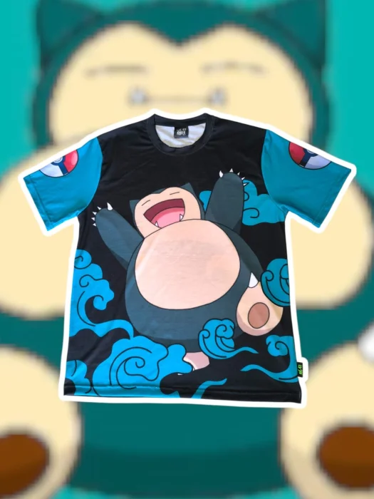 Remeras Pokémon. Snorlax