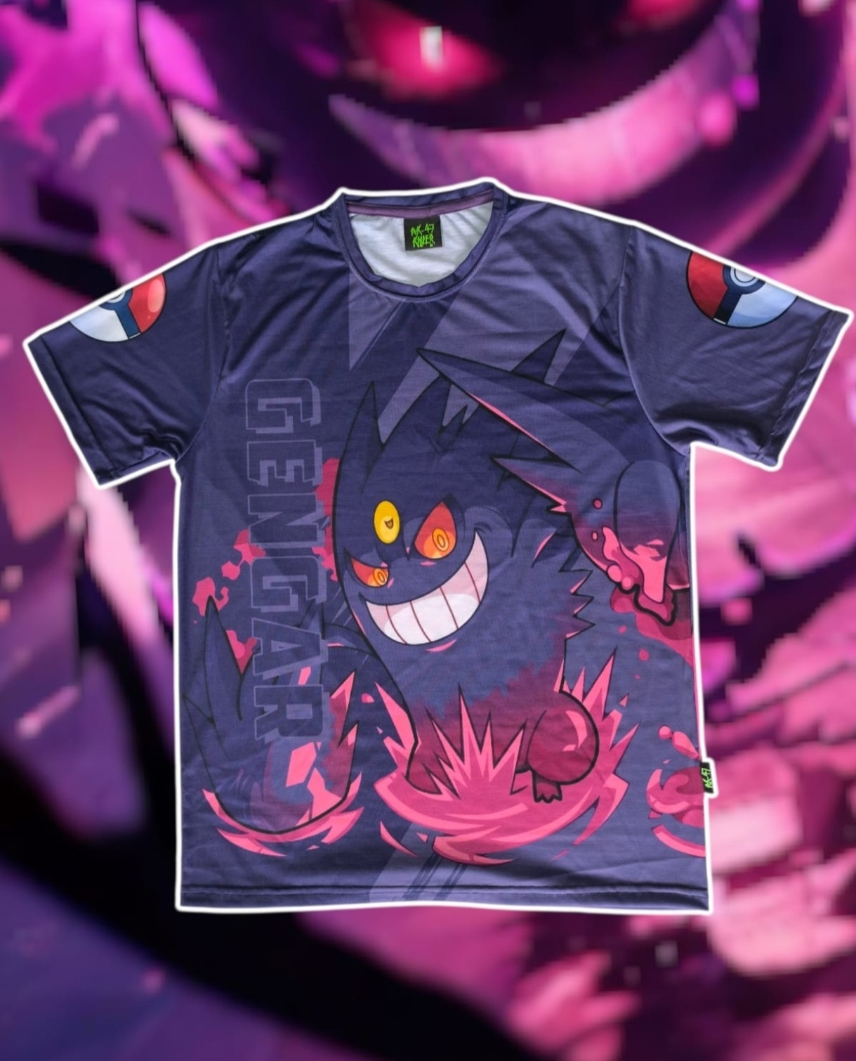 Remeras Pokémon. Gengar - Imagen 2