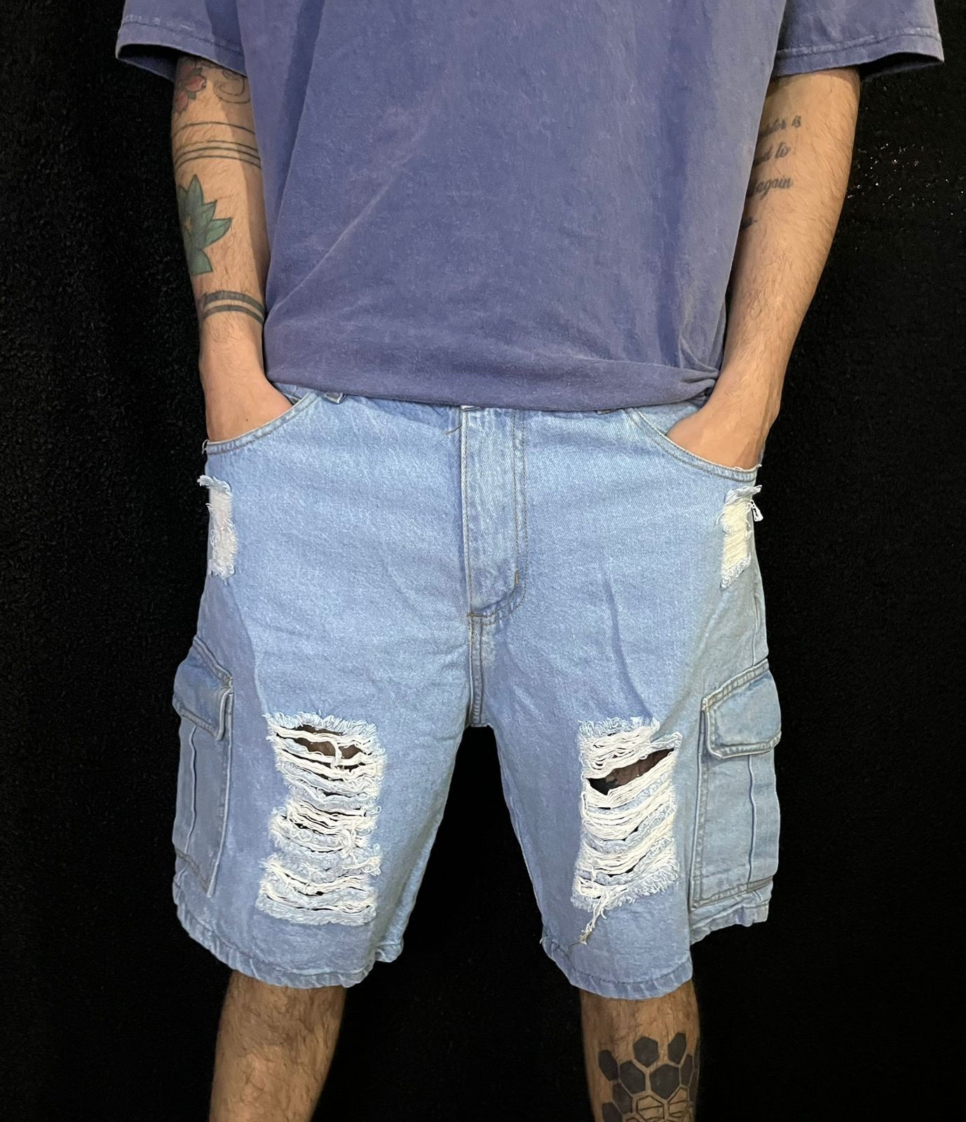 Bermudas Baggy Cargo Mom - Imagen 2