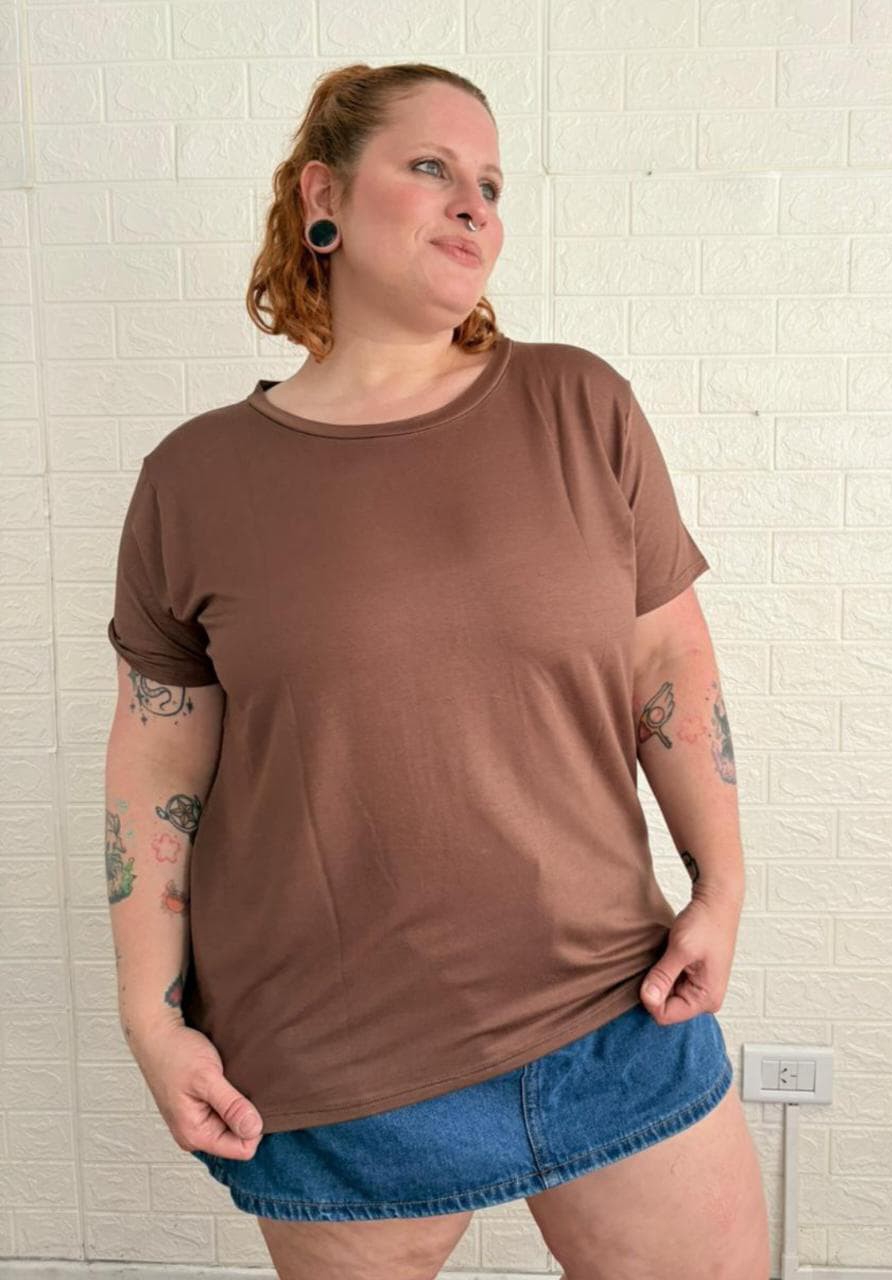 Remera Corte Clásico Modal Viscosa - Imagen 3