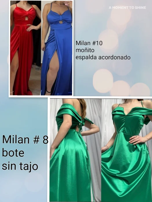 Vestido Cuello Bote y Moñito