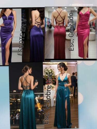 Vestidos en  Saten E/v