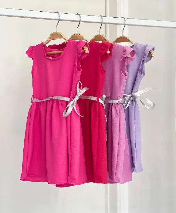 Vestido con Glitters para Niña