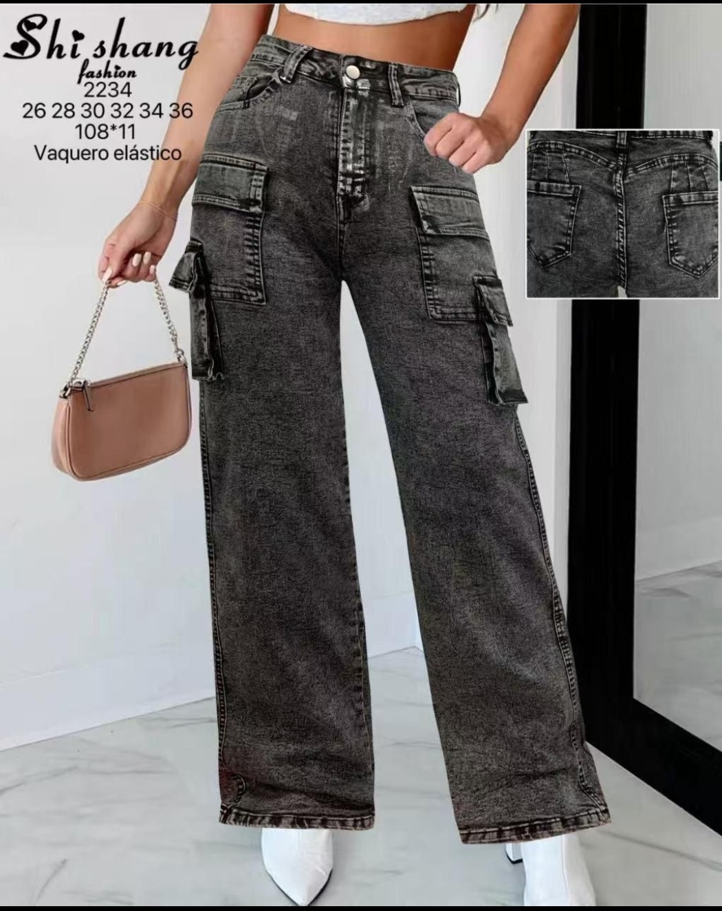 Jeans Elastizado con Strass - Imagen 2