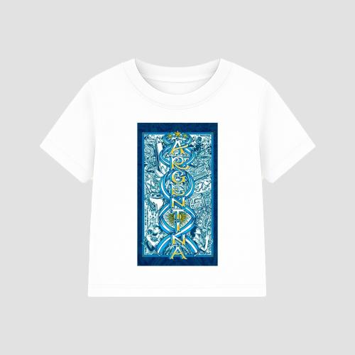 Remera "argentina" Algodon Peinado