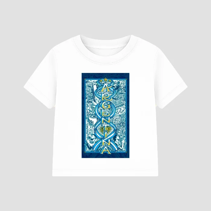 Remera "argentina" Algodon Peinado