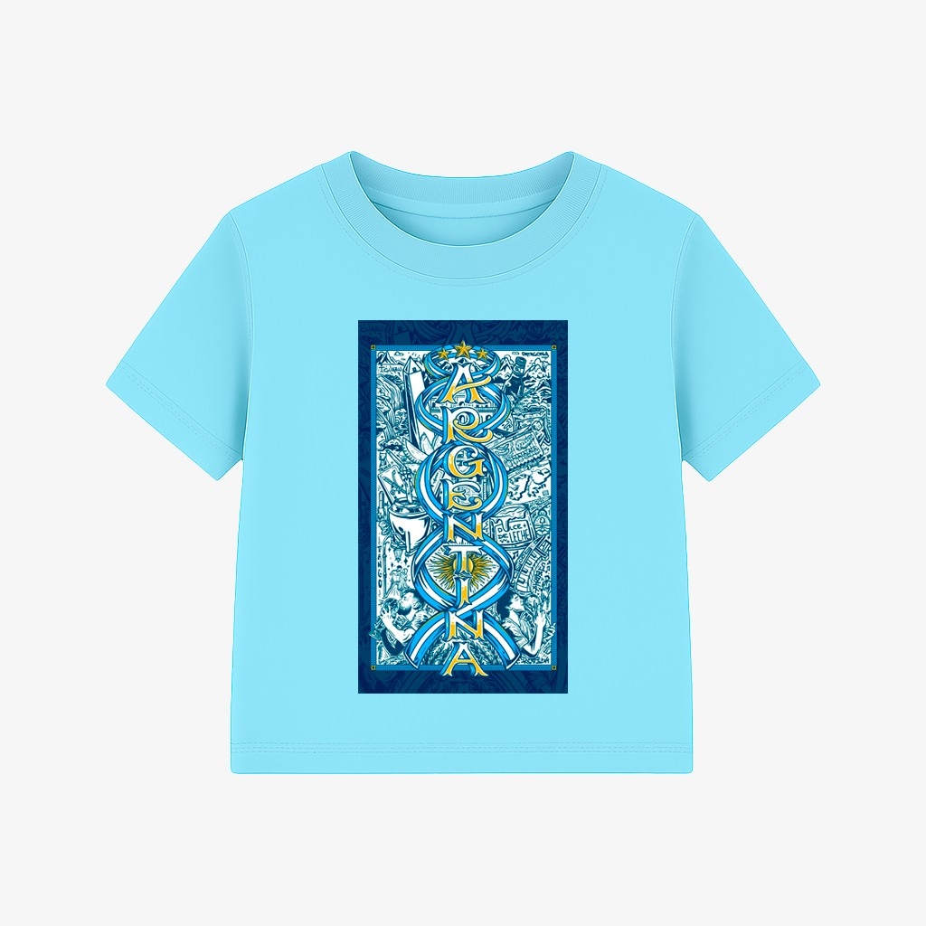 Remera "argentina" Algodon Peinado - Imagen 3