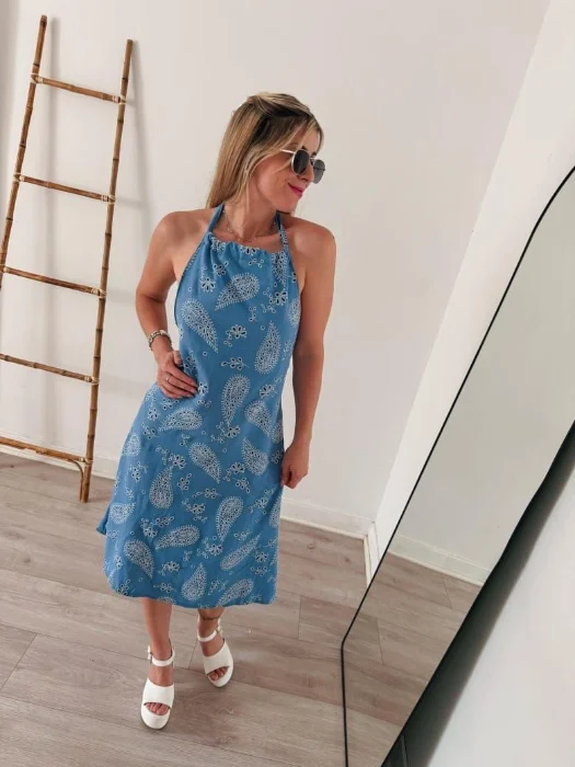 Vestido Cey Simil Bordado