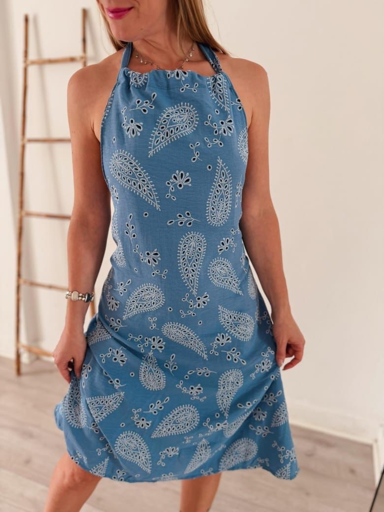 Vestido Cey Simil Bordado - Imagen 3