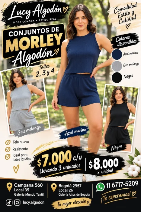 Conjuntos Morley Algodón