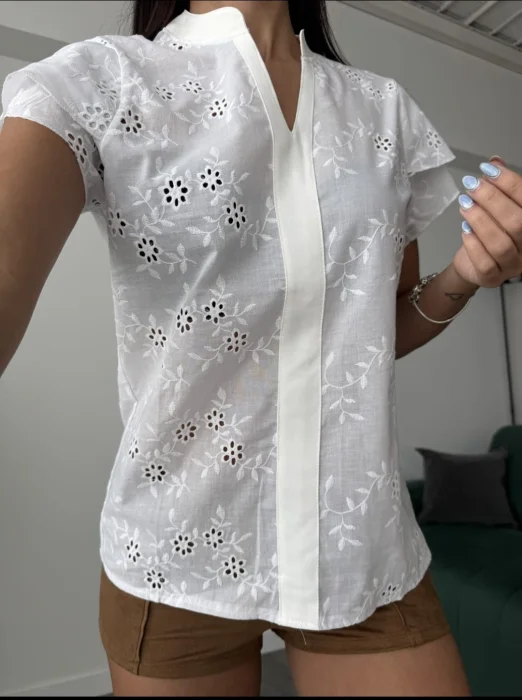 Blusa de Brodery Plano Samara