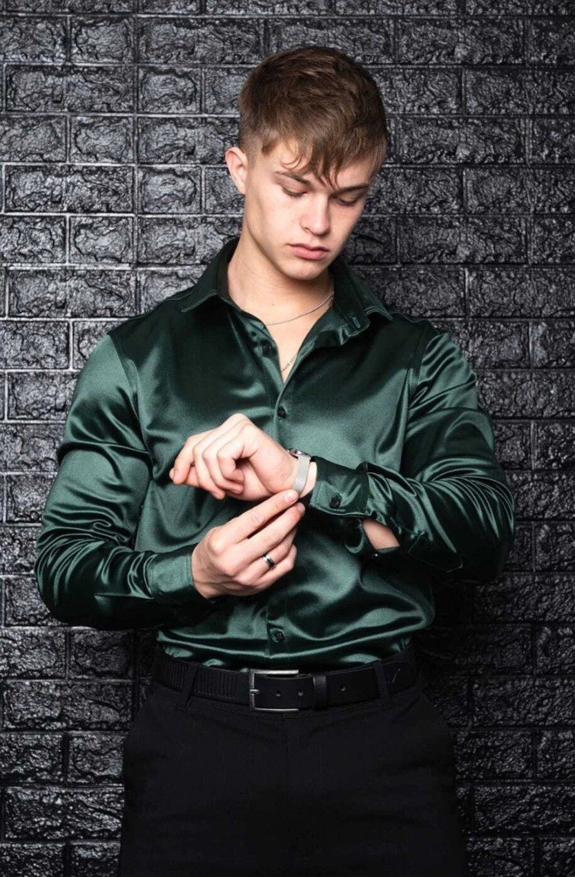 Camisa de Hombre/camisa Saten de Hombre/camisa Formal para Hombre - Imagen 2