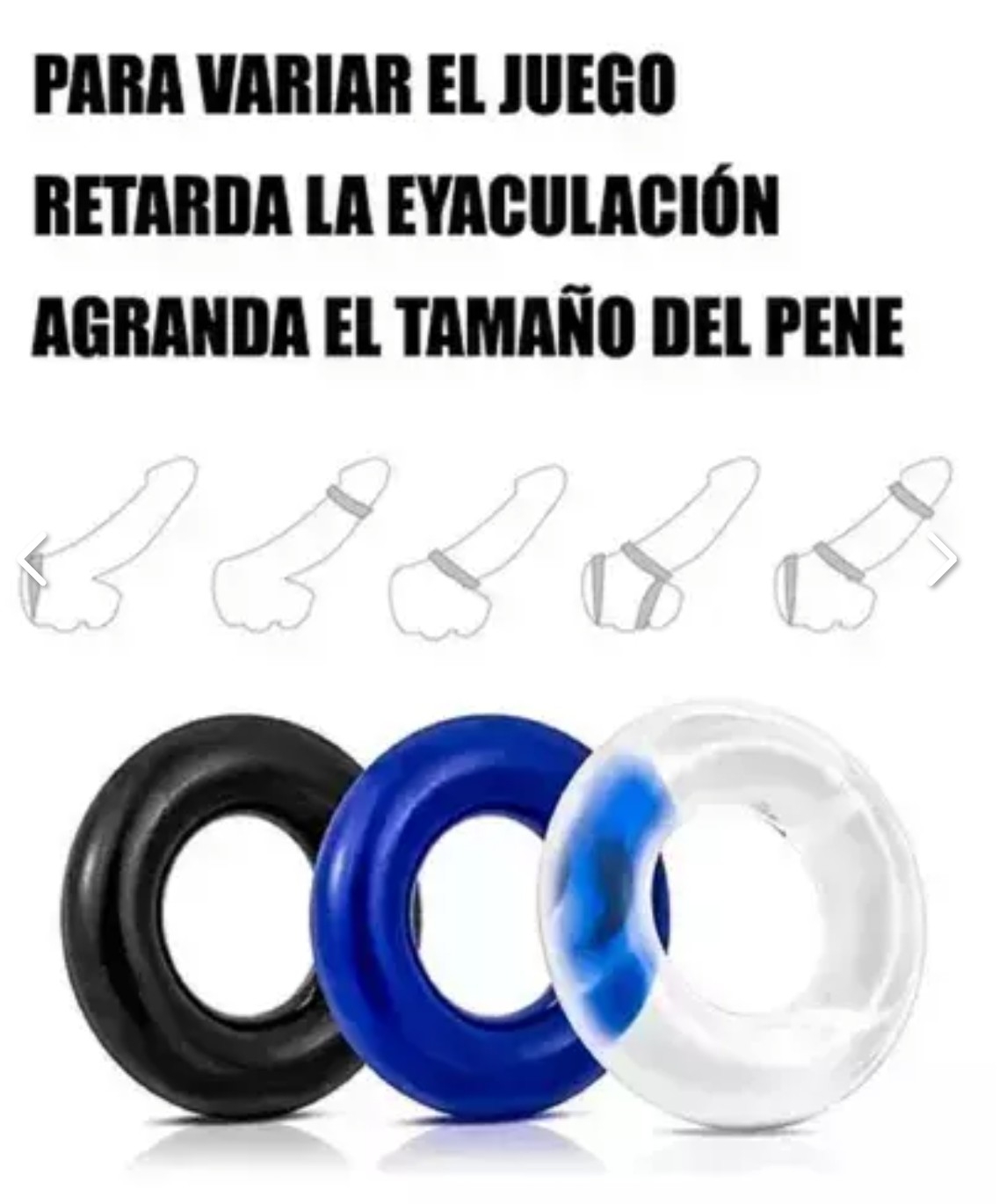 Anillo Peneano Hard Donut  3 Unidades - Imagen 2