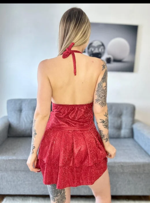 Vestido Gliter Hebilla