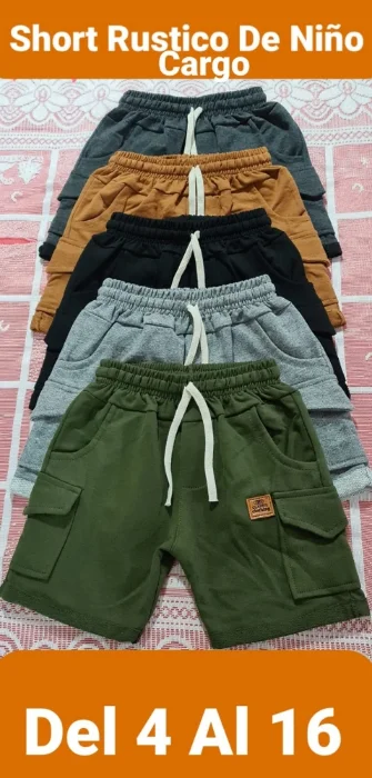 Short Rustico de Niños  Cargo,
