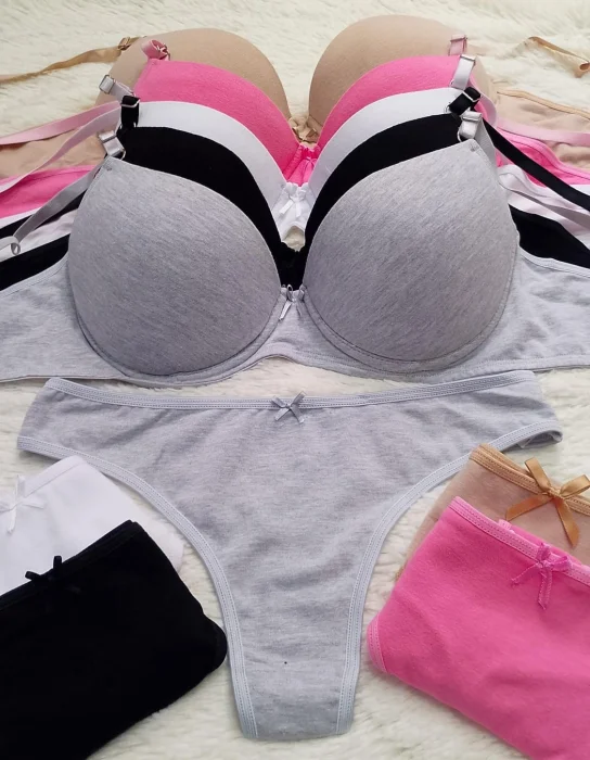 Conjunto Armado Algodon Laycra con Aro Viene con Moño