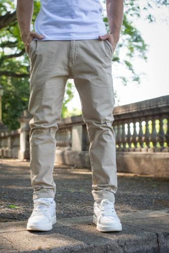 Bella Vista - Pantalon Corte Chino Beige