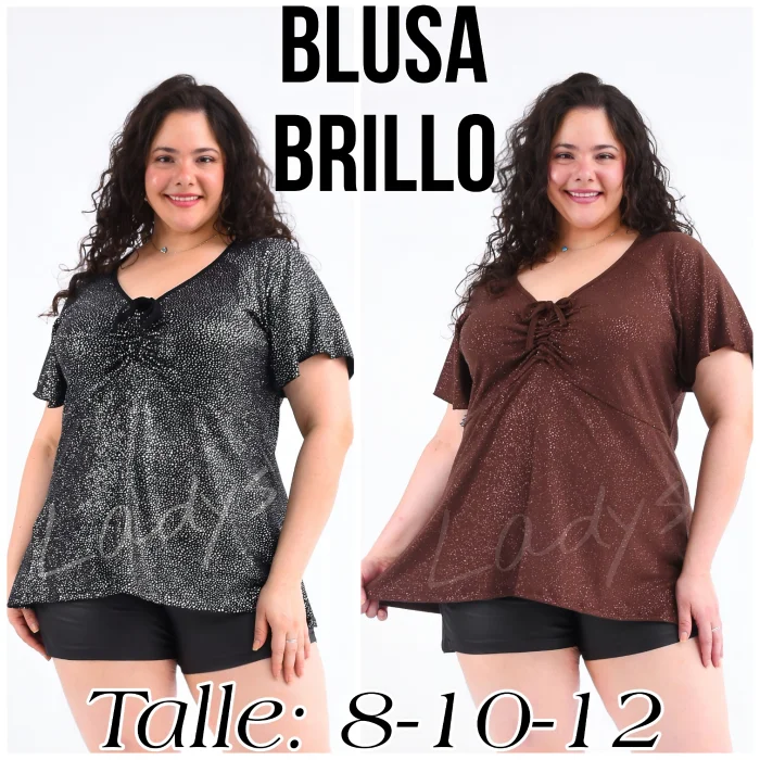 Blusa Fiesta con Brillo 8 al 12 Especial