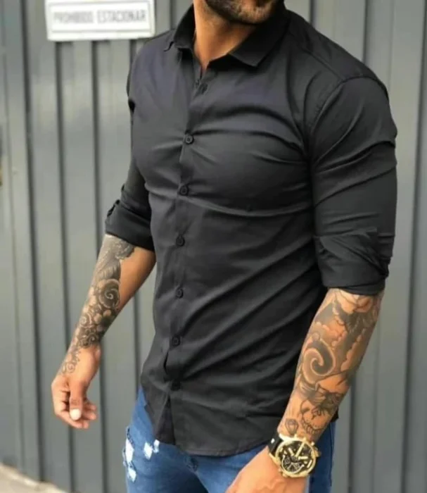 Camisa Manga Larga Entallada