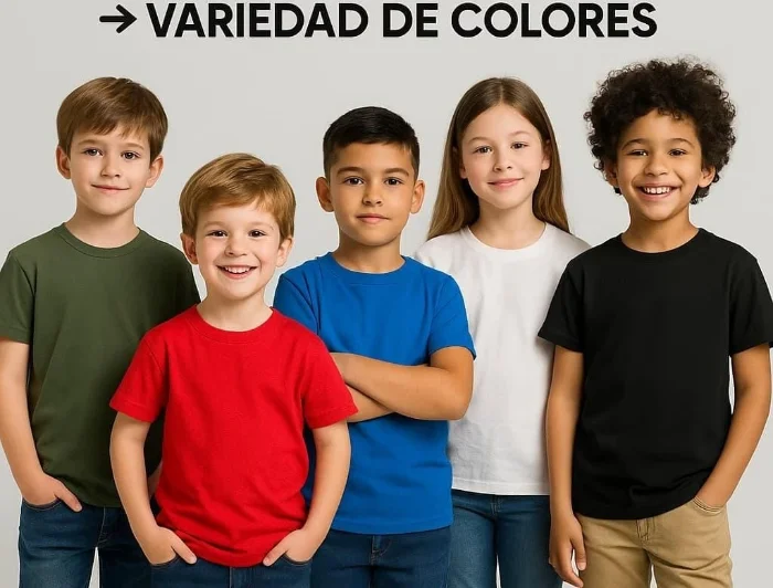 Remeras Lisas Niño