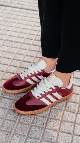 Zapatillas Adidas Samba Bordo Calidad Premium - Miniatura 3