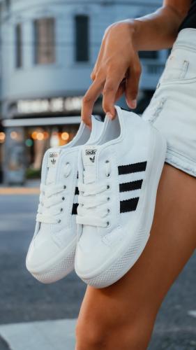 Zapatillas Adidas Nizza Blanco de Lona