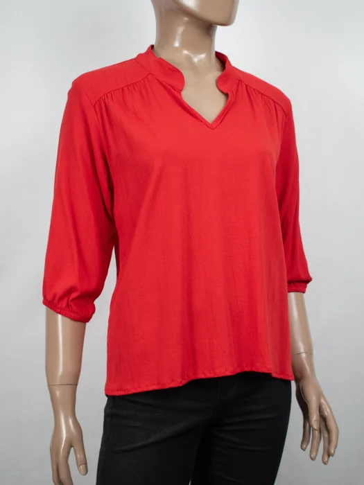 Camisolas Cuello Mao de Lino Spandex