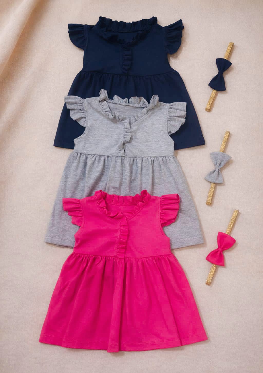 Vestidos Algodon con Vincha - Imagen 2