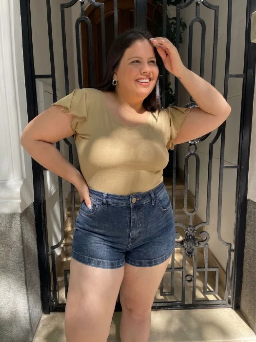 Short Jeans Elastizado Talles Especiales
