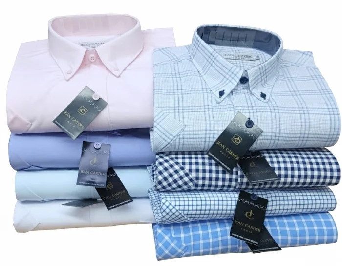 Camisas M Corta Jean Cartier con Bolsillo