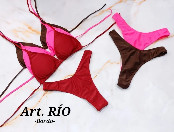 Bikinis Art Río Bordó