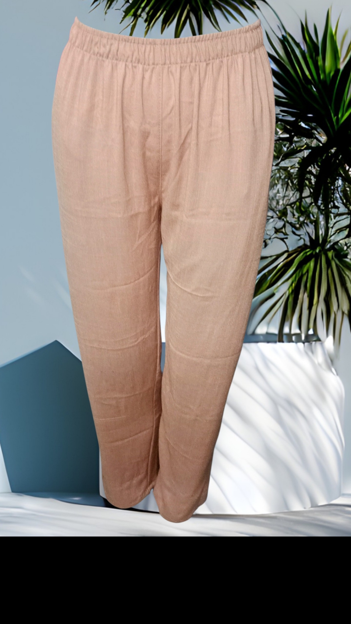 Pantalón Recto de Lino Expandex - Imagen 2